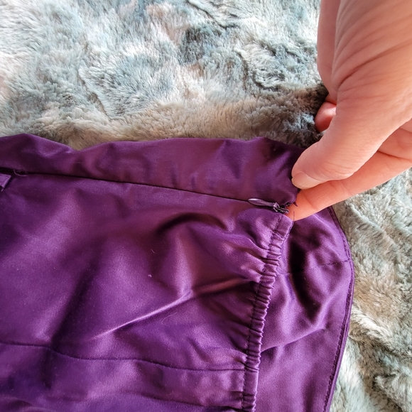 21 Purple Satin Tube Top Romper with pockets!!! - Picture 9 of 10
